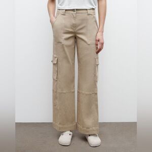 NEW TWP coop pant with cargo pockets in khaki 98% Cotton Size 0 NWT